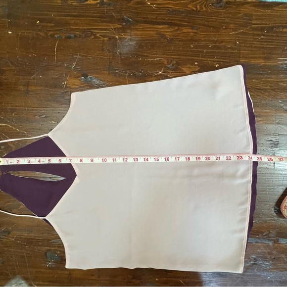 Express Purple and Pink Chiffon Halter Double Layered Tank Top size S - Picture 2 of 4